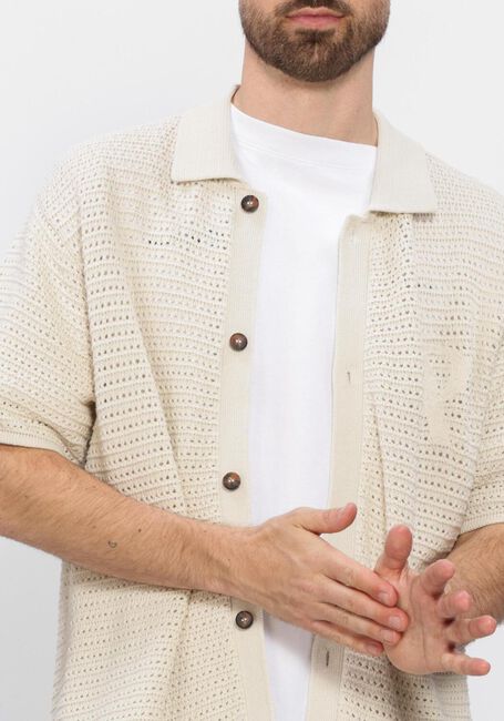 Beige REPRESENT Polo PICO KNIT SHIRT - large