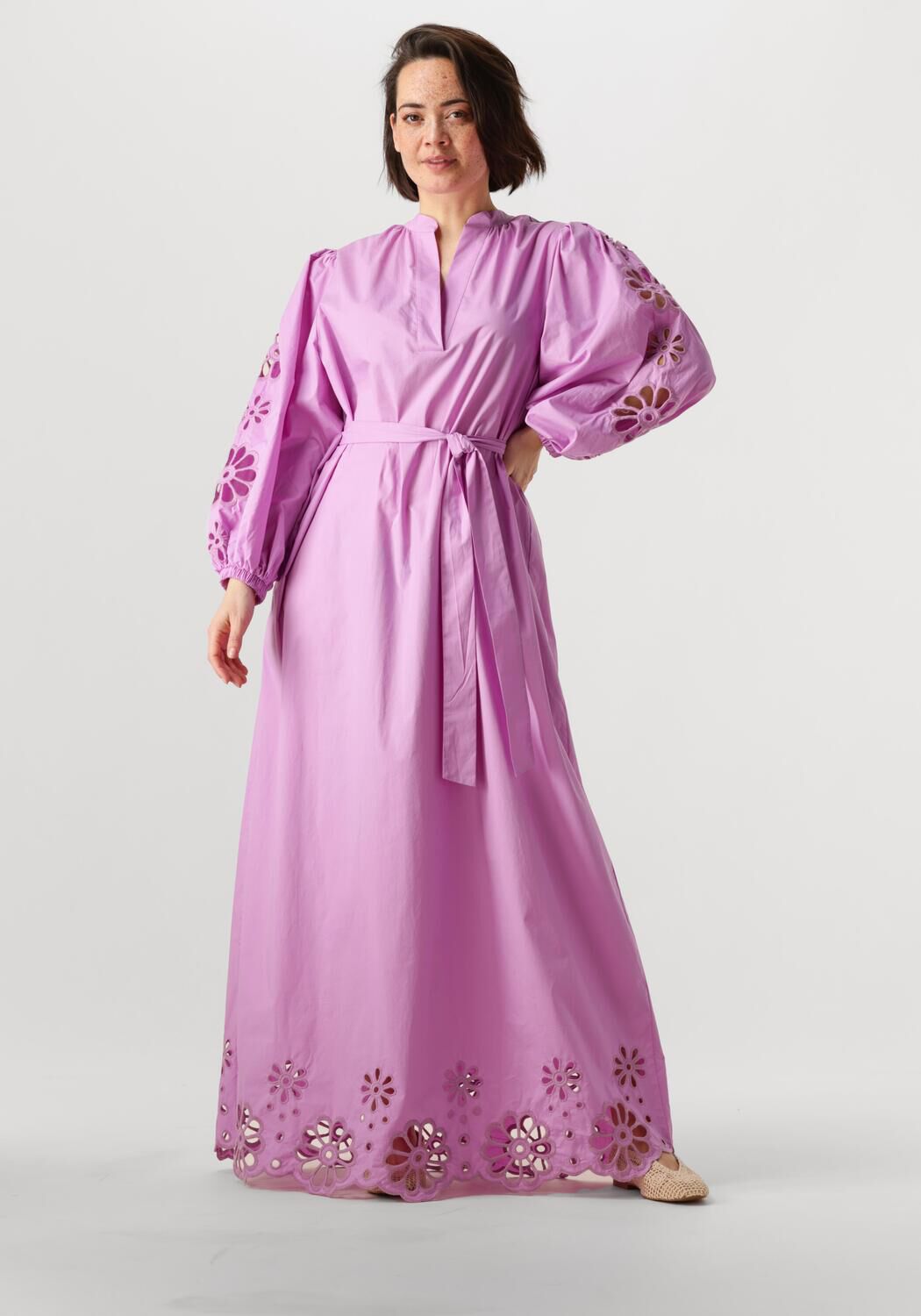 Ibana Maxi Jurk Dames Diviana Long, Maat: 40, Kleur: Lila afbeelding 1