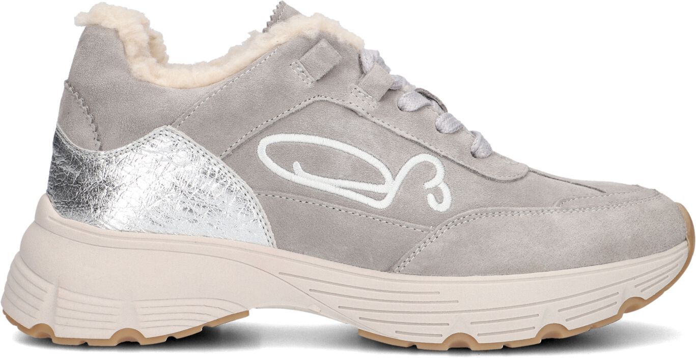 Fred de la Bretoniere Lage Sneakers Dames Mariola Sign Teddy Lining, Maat: 40, Materiaal: Suède, Kleur: Grijs