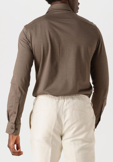 Taupe PROFUOMO Klassiek overhemd SHIRT X-CUTAWAY SC SF JAPANESE KNITTED - large