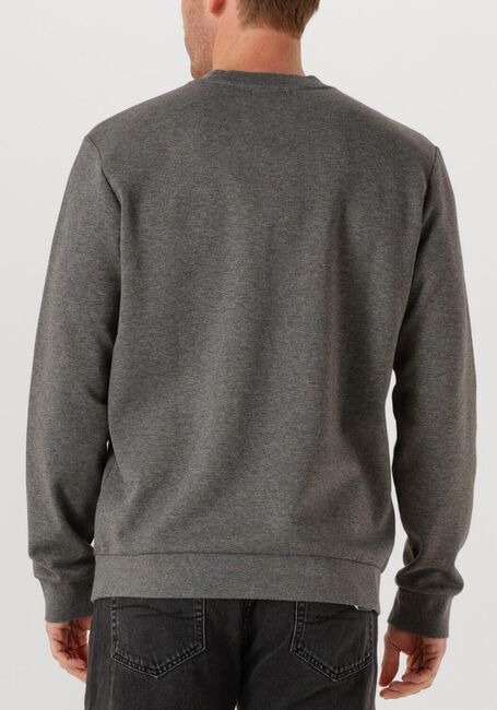 Donkergrijze WOOLRICH Trui LOGO INTERLOCK CREWNECK - large