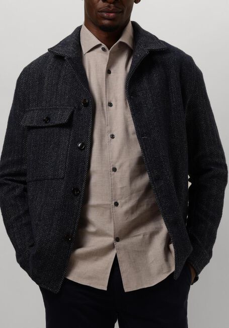 Donkerblauwe PROFUOMO Overshirt OVERSHIRT TWILL N - large