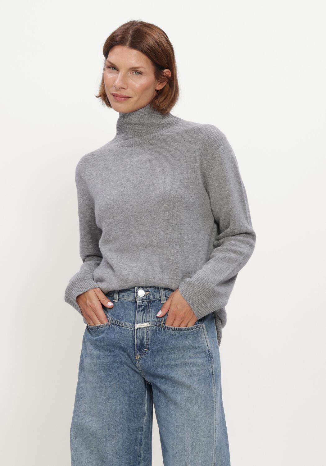 Grijze FFC Trui PULLOVER LUCA - large
