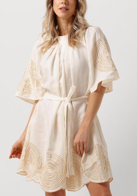 Creme GREEK ARCHAIC KORI Mini jurk 230091 - large