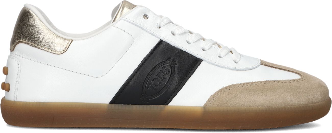 Tod's Lage Sneakers Dames Cassetta, Maat: 38, Materiaal: Leer, Kleur: Wit