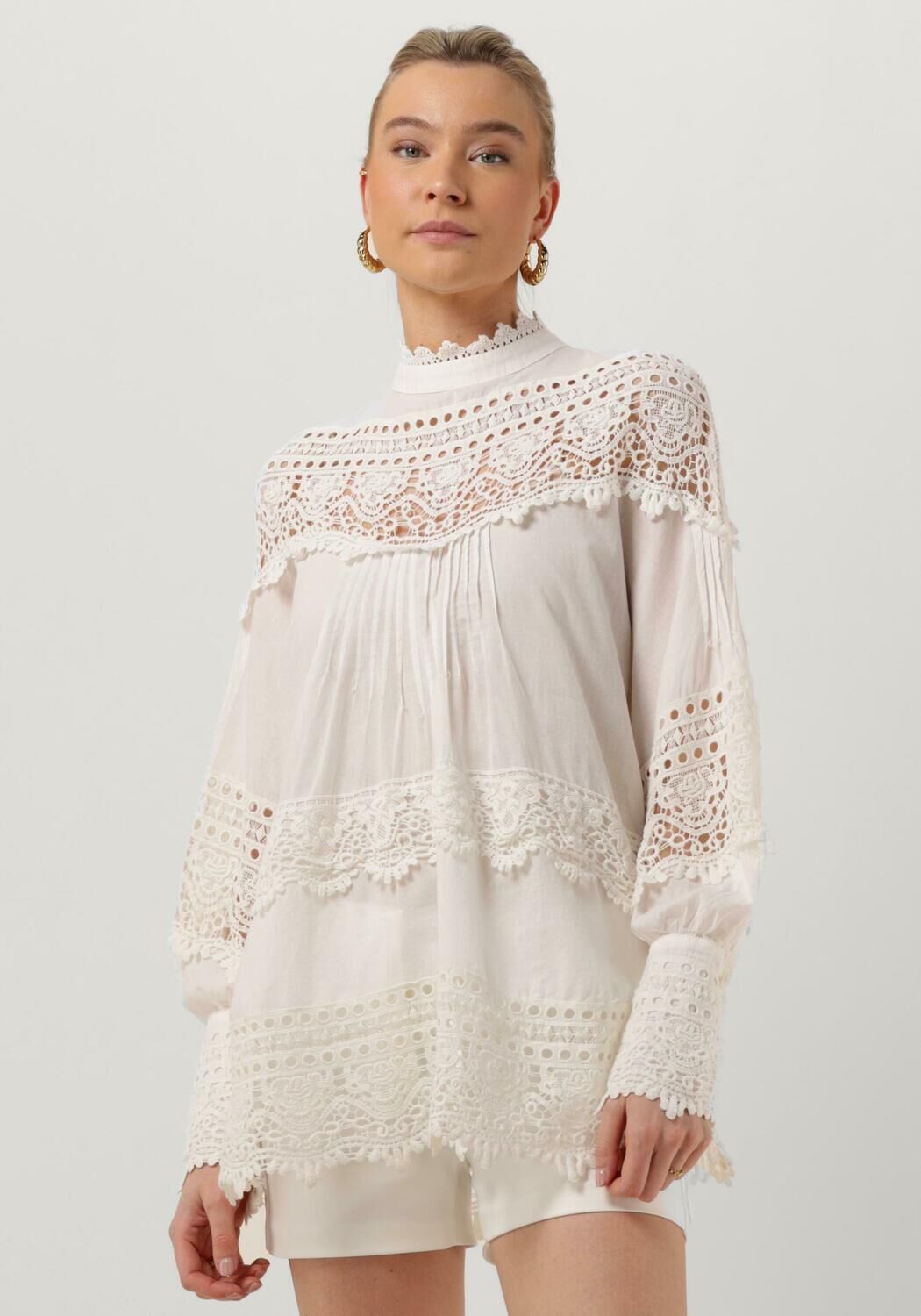 Amaya Amsterdam Blouse Dames Meghan, Maat: XS, Kleur: Wit