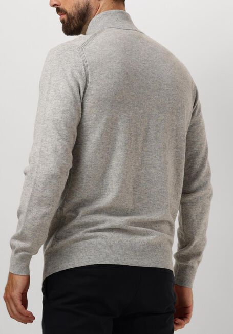 Grijze PROFUOMO Trui PULLOVER HALF ZIP BUTTON - large