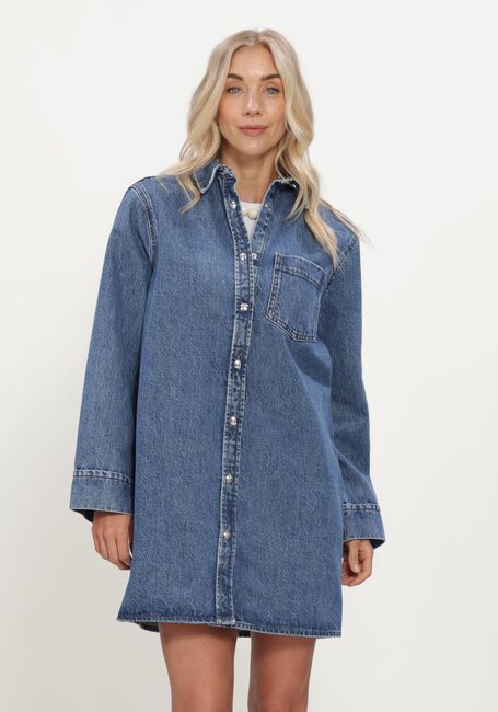 Blauwe ANINE BING Jurken MARY DRESS LONG SLEEVE - large