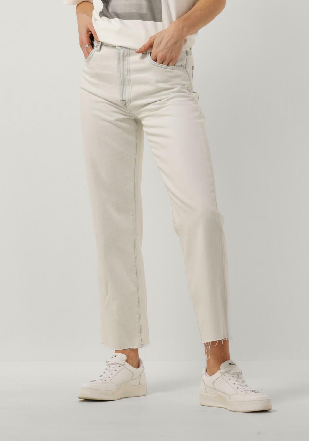 7 for all Mankind Bootcut Jeans Dames Logan Stovepipe Icy Bay With Raw Cut, Maat: 26, Kleur: Lichtblauw