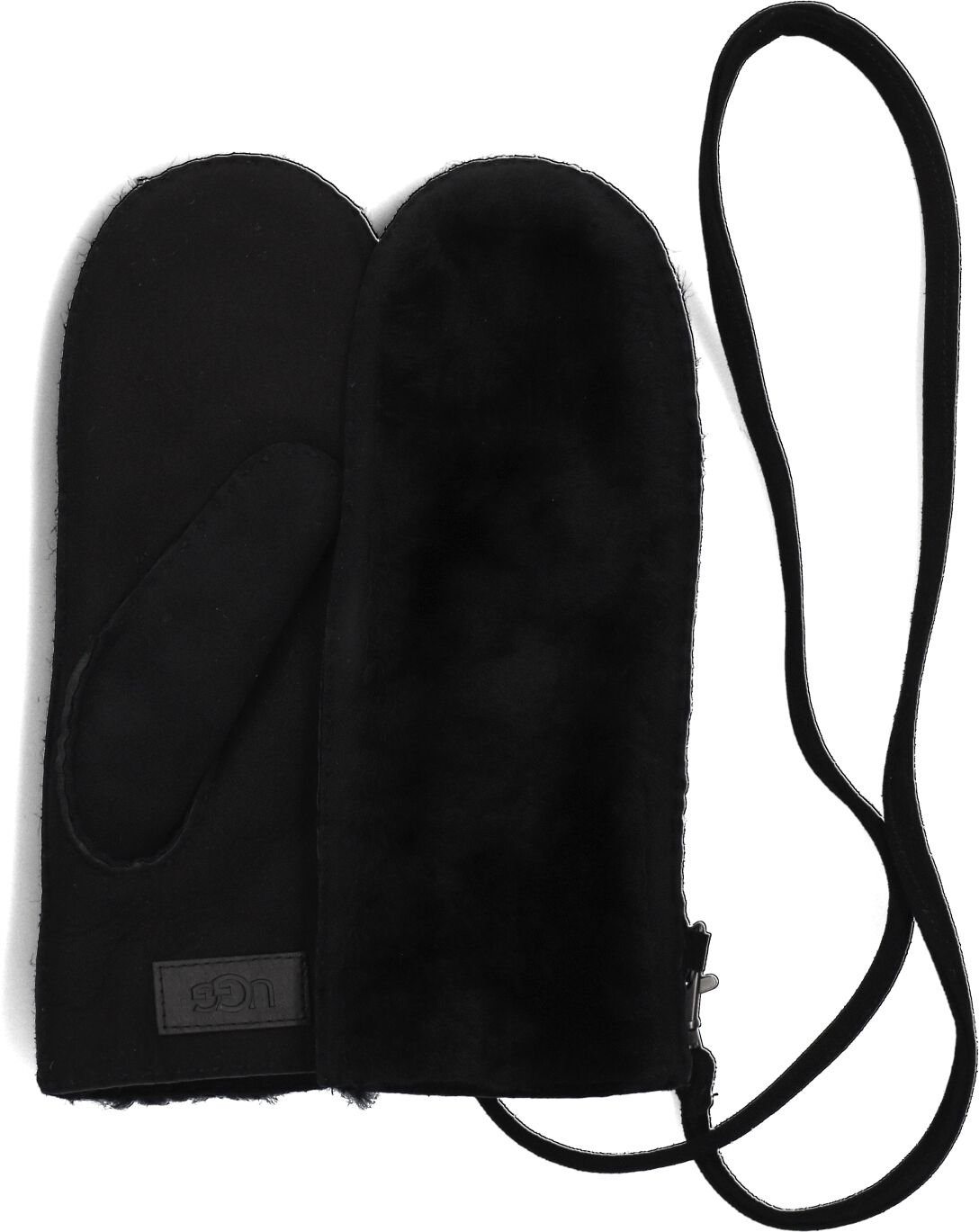 UGG Handschoenen
Dames Exposed Sheepskin Mitten, Maat: L/XL, Materiaal: Wol, Kleur: Zwart afbeelding 1