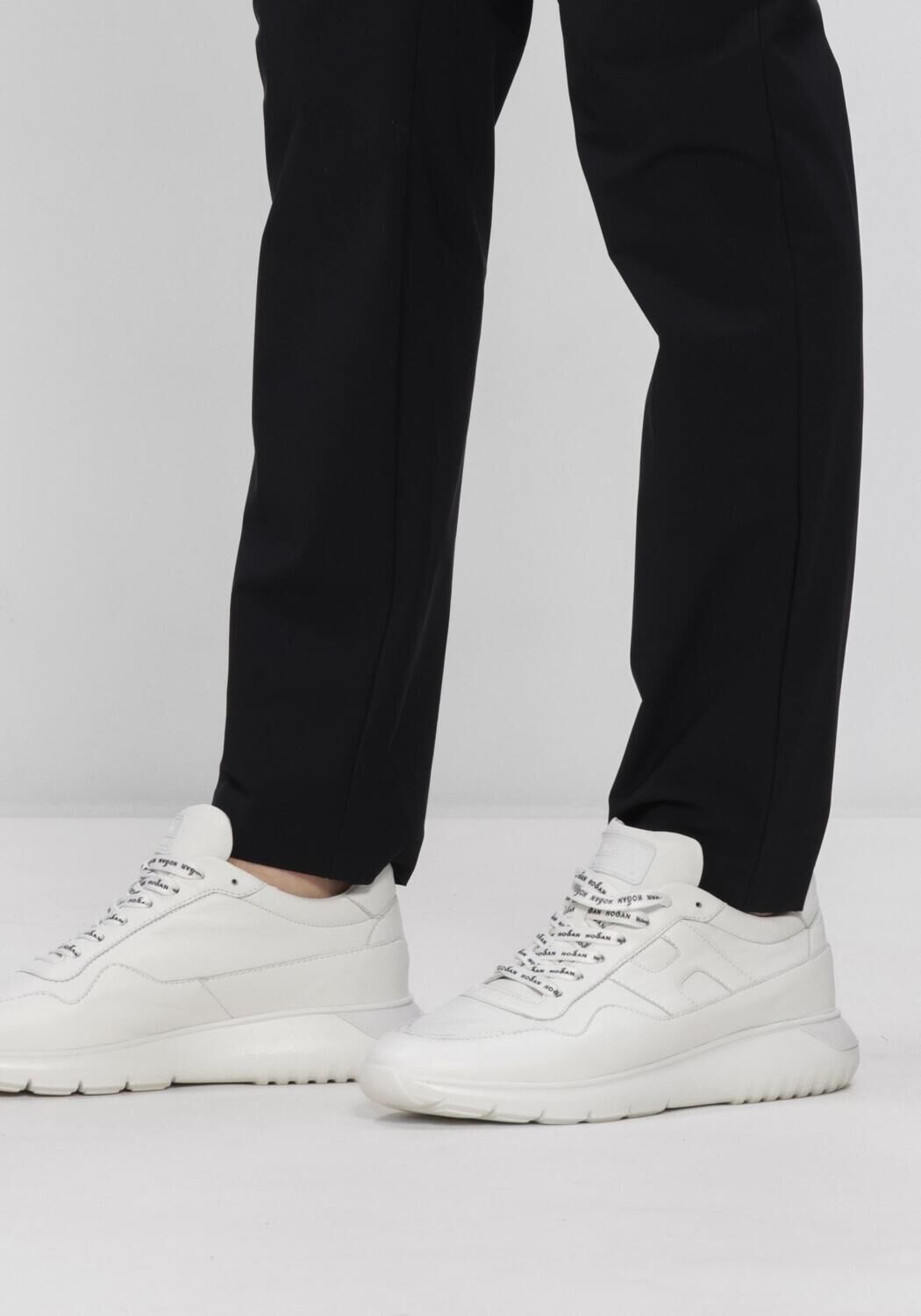 Witte HOGAN Lage sneakers INTERACTIVE3 ALLACCIATO PELLE - large