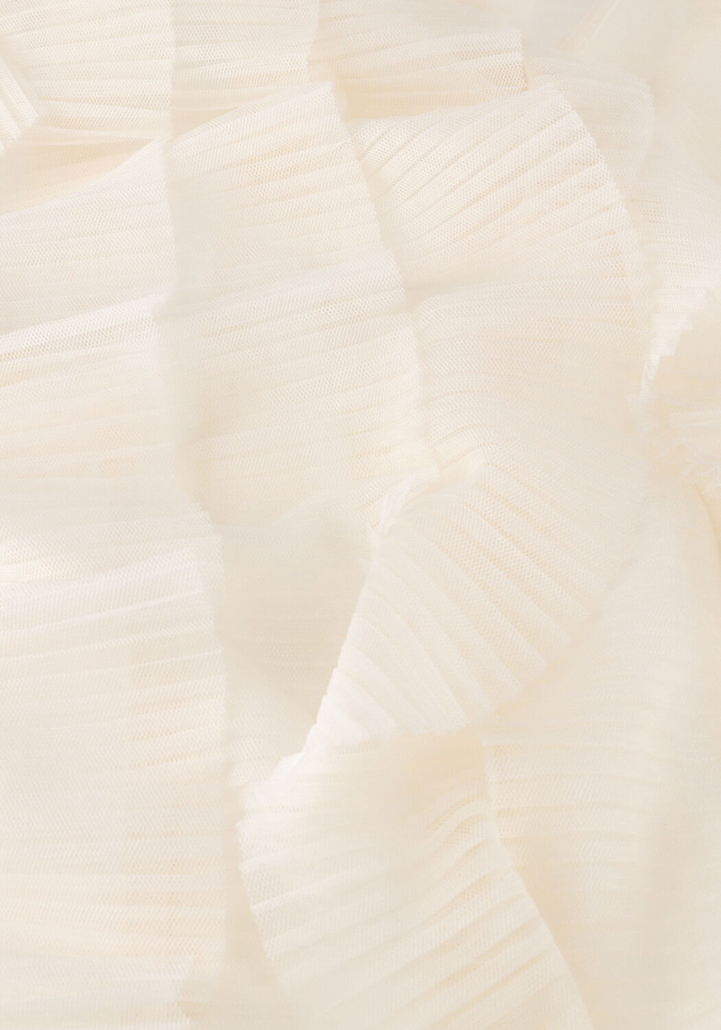 Ecru DANTE6 Blouses PHORA TULLE RUFFLED TOP - large