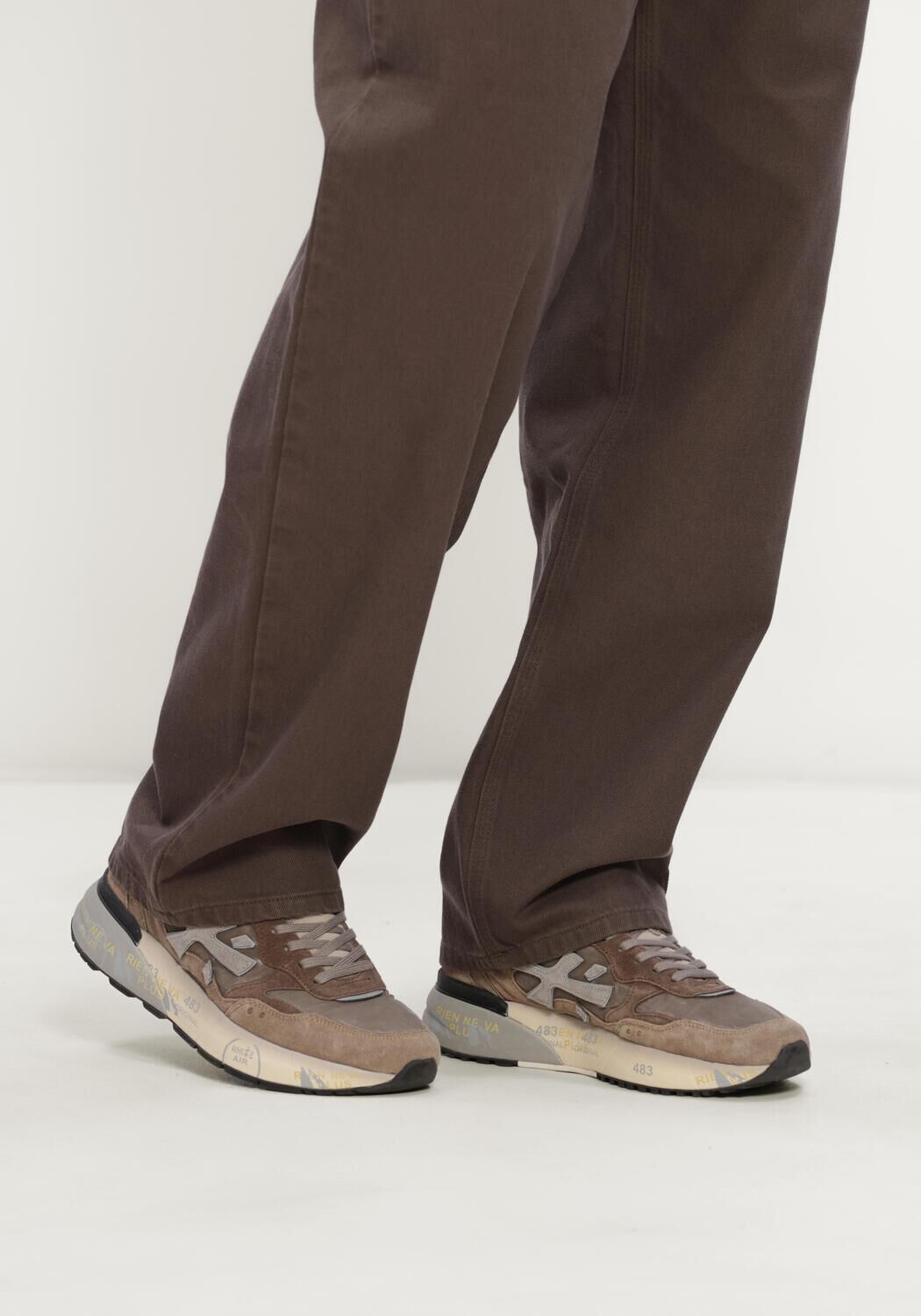 Bruine PREMIATA Lage sneakers MICK - large