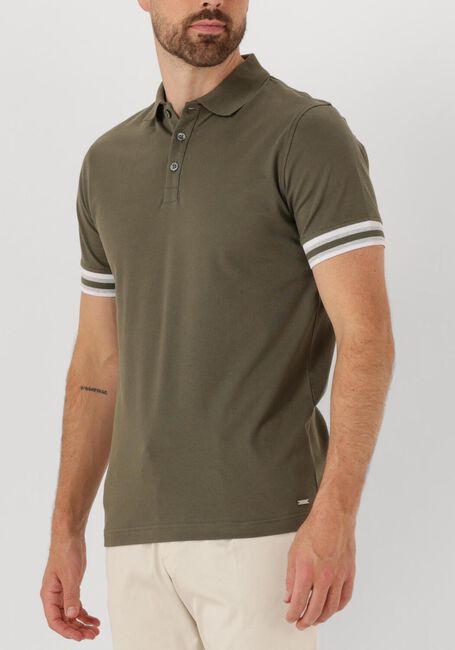 Khaki GENTILUOMO Polo POLO 3 BUTTON SS J2006-219 - large