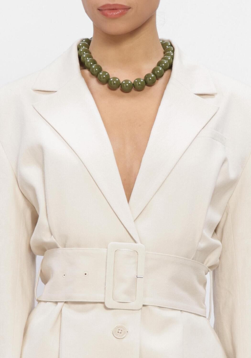 Gebroken wit ROTATE Blazer LINEN SUITING BLAZER - large