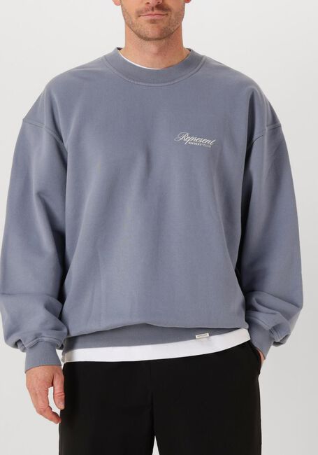 Blauwe REPRESENT Sweater OWNERS CLUB SCRIPT SWEATER - large