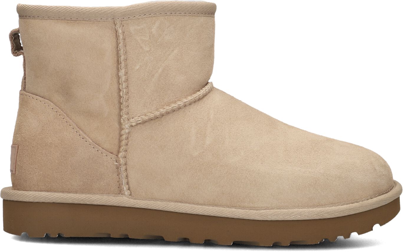 UGG Vachtlaarzen Dames W Classic Mini Ii, Maat: 41, Materiaal: Suède, Kleur: Beige