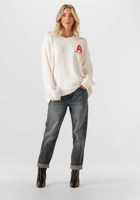 Gebroken wit ALIX THE LABEL Trui LADIES KNITTED BASIC JUMPER - large