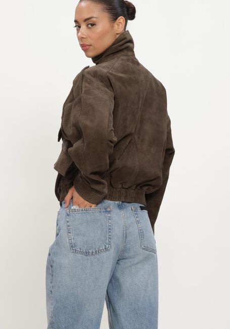 Bruine ALTER EGO Jack HOLLY SUEDE JACKET - large