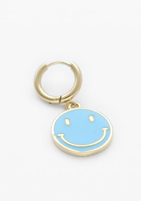 Blauwe BONNIE STUDIOS Bedels SMILEY CLICK - large