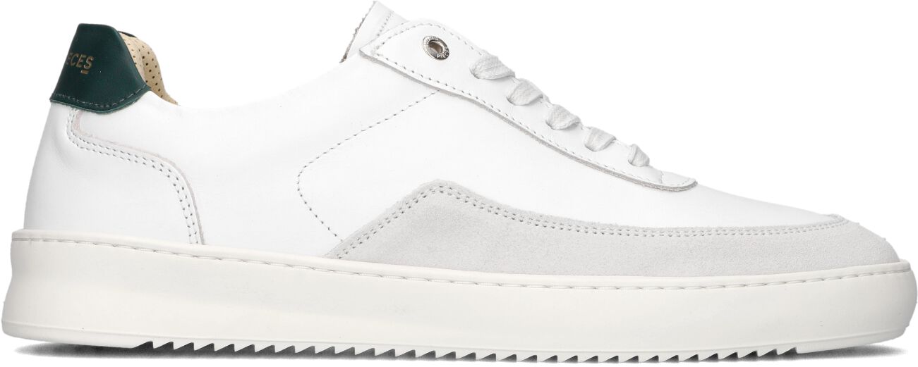 Filling Pieces Lage Sneakers Heren Mondo Squash, Maat: 44, Materiaal: Leer, Kleur: Wit