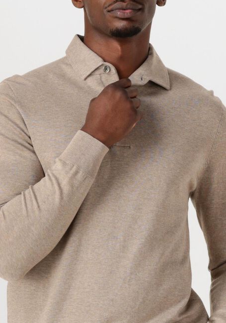Beige PROFUOMO Trui POLO ONEPIECE - large