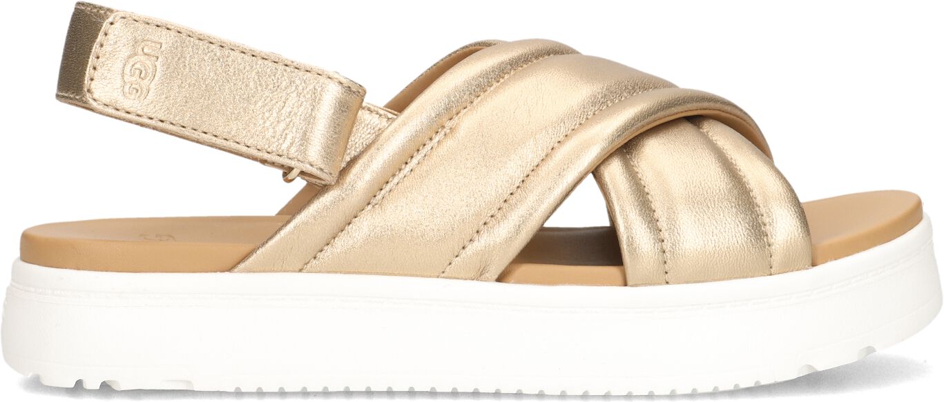 UGG Slippers
Dames W Zayne Slingback, Maat: 37, Materiaal: Leer, Kleur: Goud