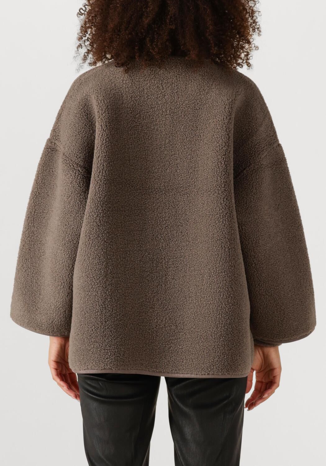 Taupe KNIT-TED Teddy jas JOKO - large