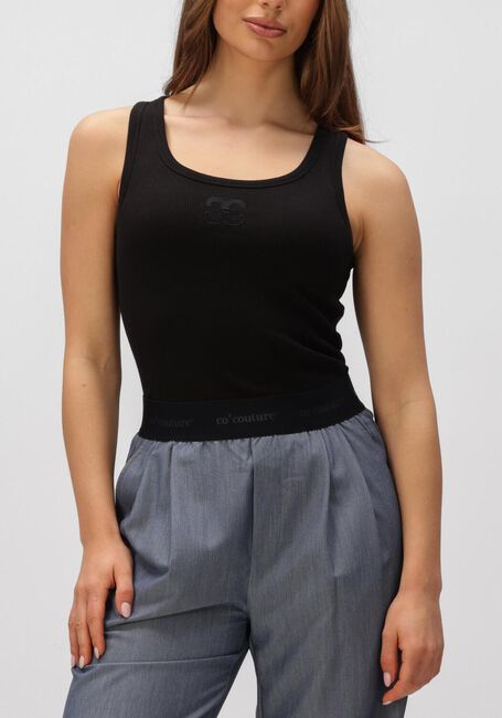 Zwarte CO'COUTURE Top GRANNY RIB SOLID EMB TANK - large