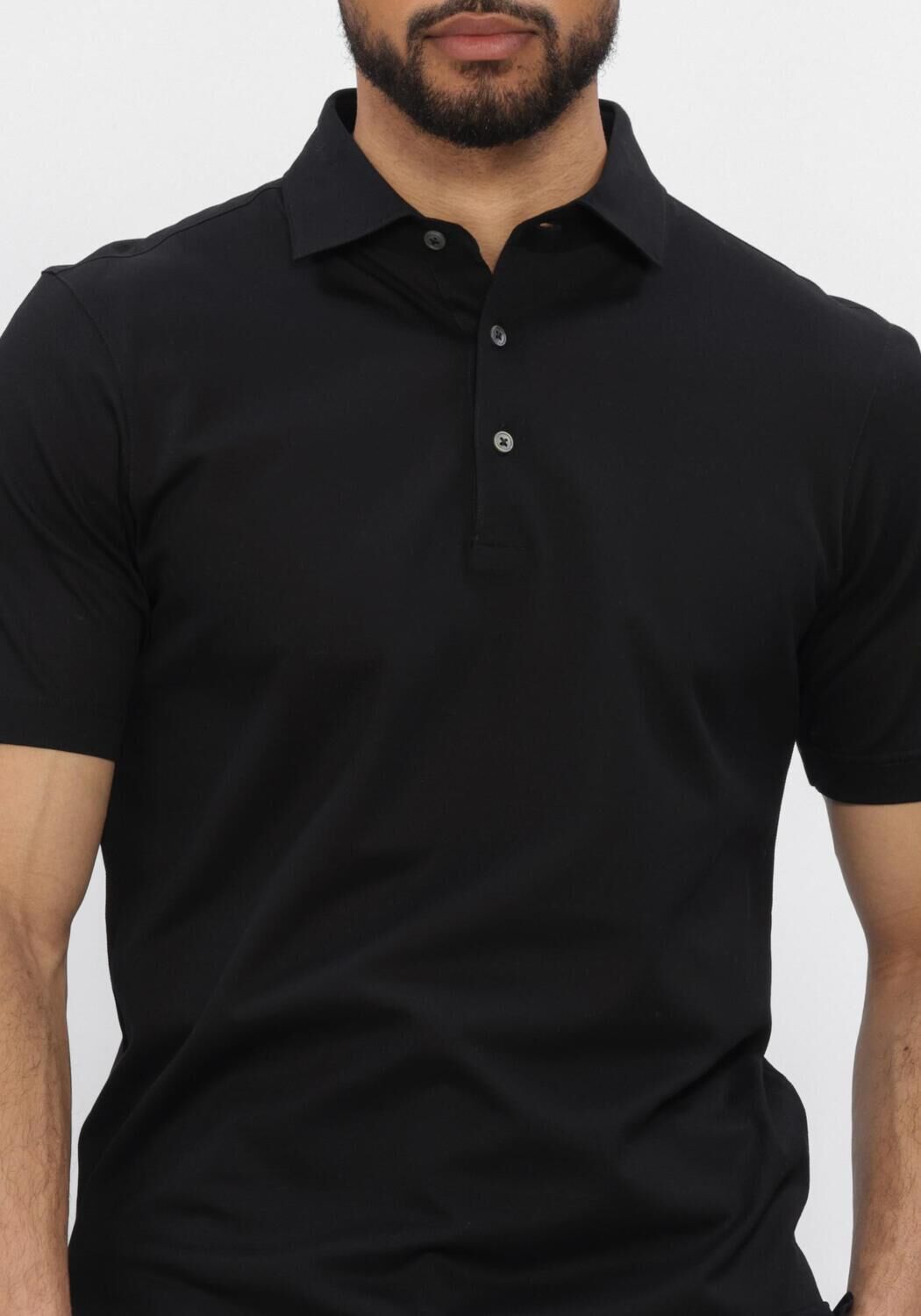 Zwarte GRAN SASSO Polo POLO S/SLV - large