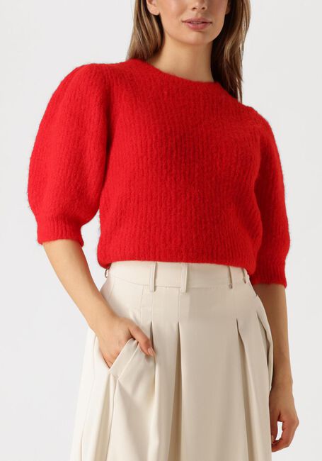 Rode CO'COUTURE Trui CORALIE BOW RIB KNIT - large