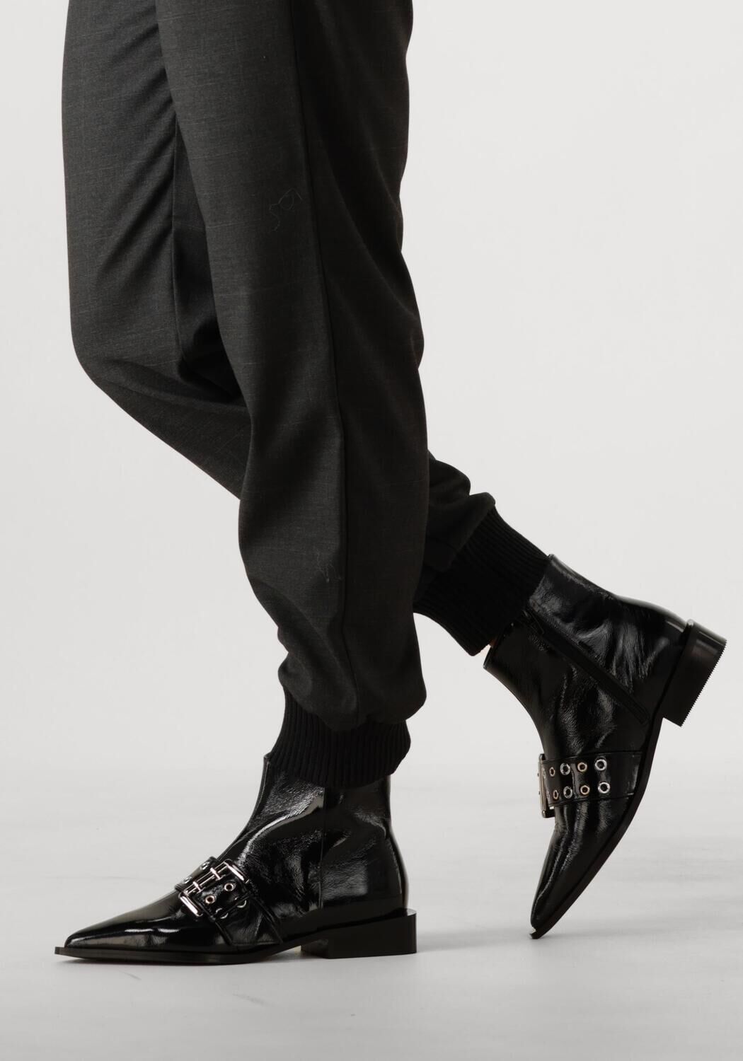 Zwarte TORAL Enkellaarsjes NICOLE - large