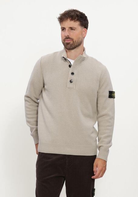 Beige STONE ISLAND Trui LS POLO S00A3 - large