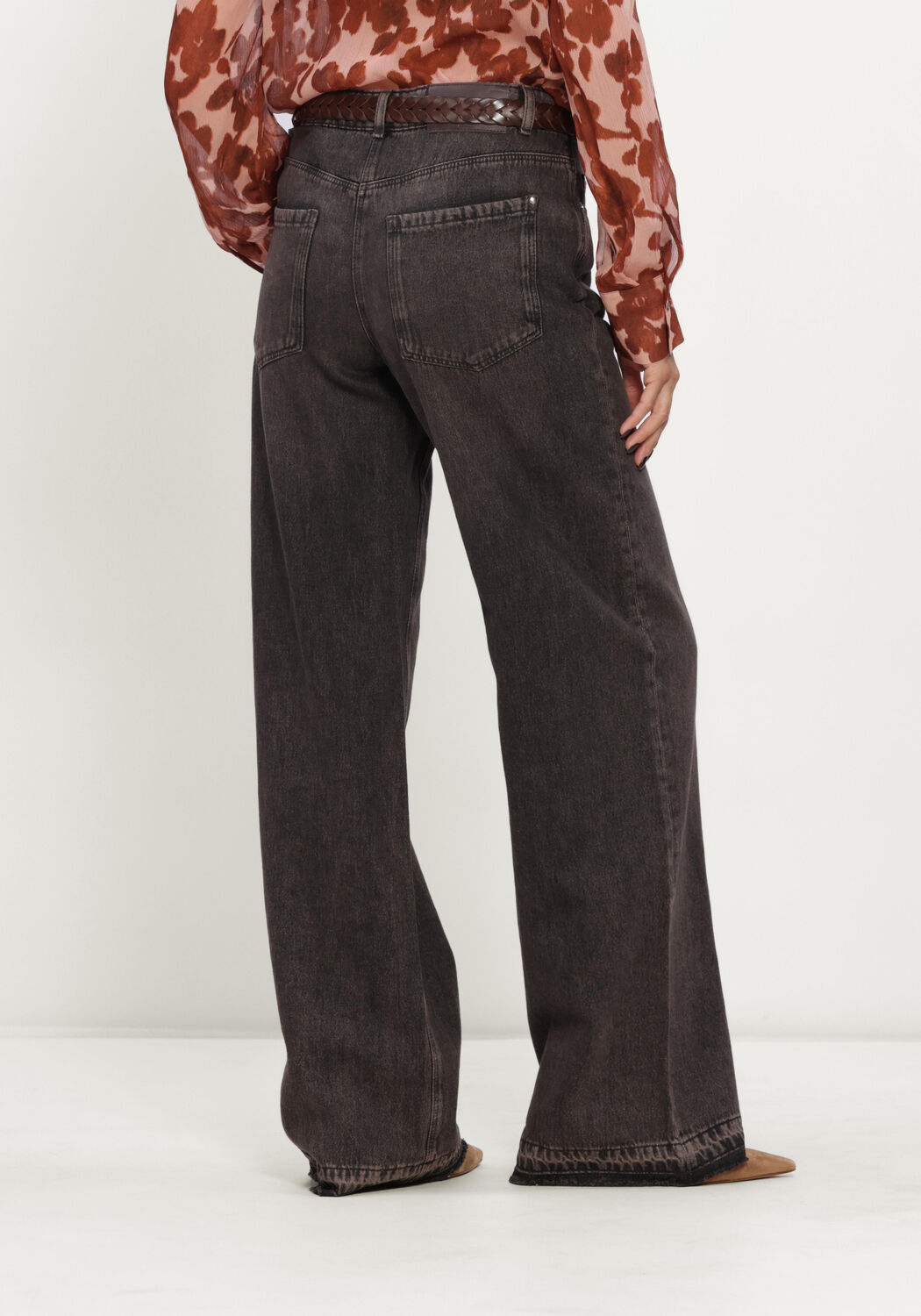 Antraciet LUISA CERANO Wijde broek HOSE SPORTIV - large