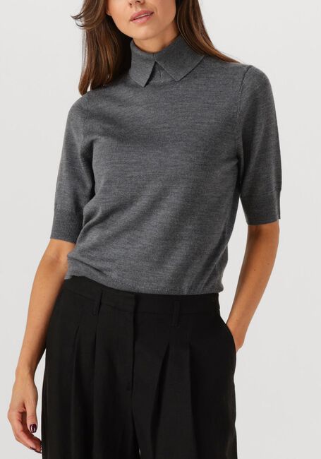 Grijze HERSKIND Blouses PERRY KNIT BLOUSE - large