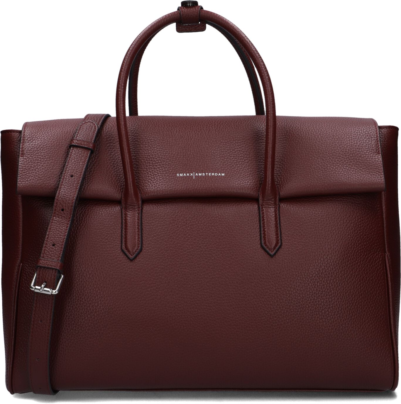 Smaak Amsterdam Smaak Amsterdam Schoudertas Dames Barbara Xl, Materiaal: Leer, Kleur: Bordeaux