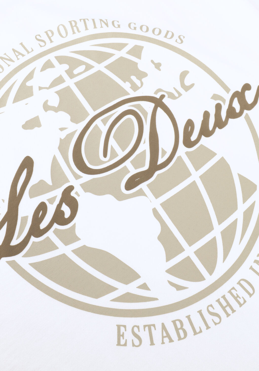 Witte LES DEUX T-shirt BEN GLOBE T-SHIRT - large