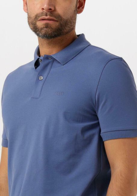 Blauwe BOSS BLACK Polo PALLAS - large