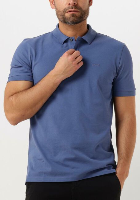Blauwe BOSS BLACK Polo PALLAS - large