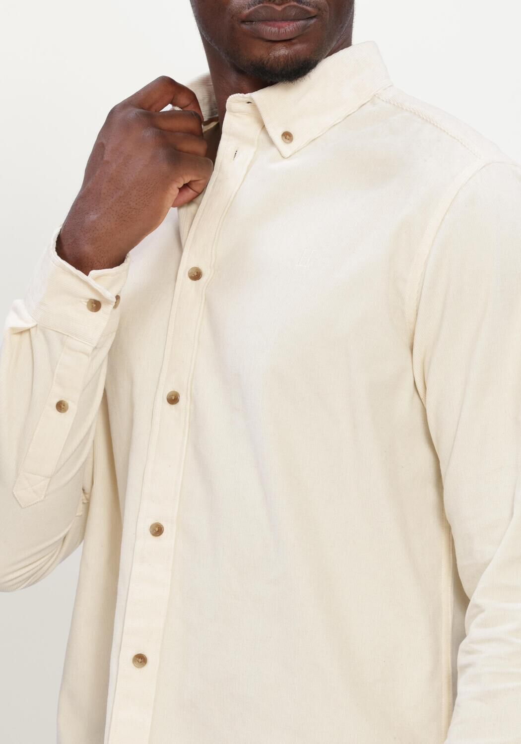 Ecru LES DEUX Casual overhemd PINWALE CORDUROY SHIRT - large