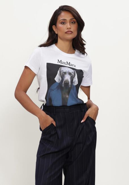 Witte MAX MARA T-shirt MXMCALCA - large