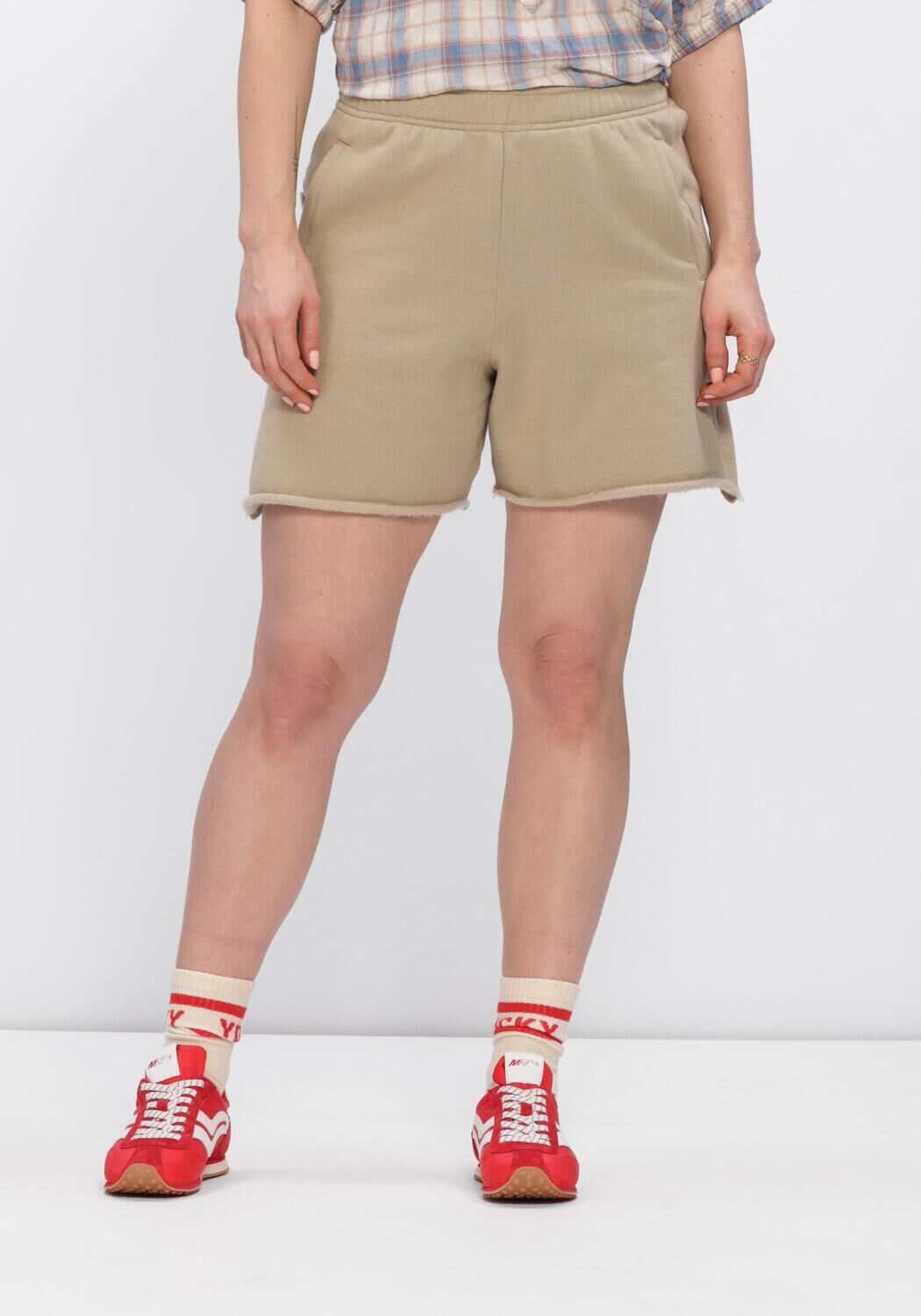 Penn & Ink Bermuda Dames Shorts, Maat: XS, Kleur: Zand afbeelding 1
