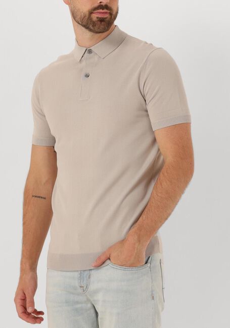 Beige GENTI T-shirt POLO BUTTON SS K2046-1260 - large