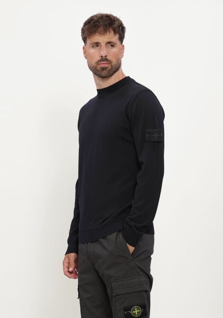 Zwarte STONE ISLAND Trui CREW NECK S00FC - large
