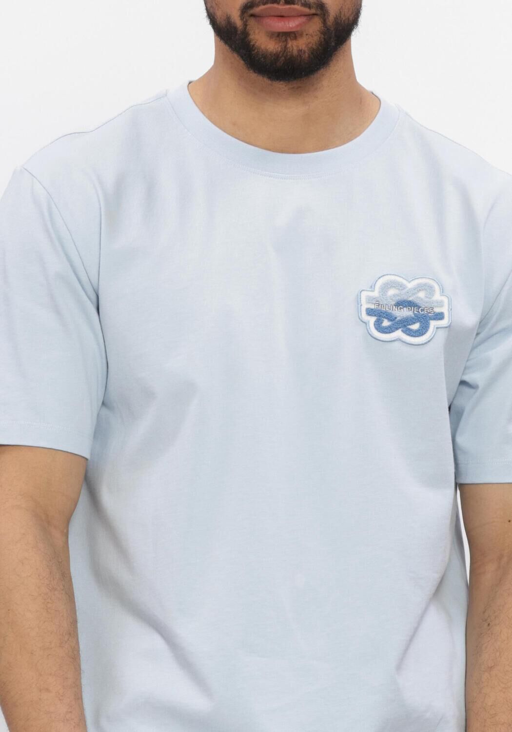 Lichtblauwe FILLING PIECES T-shirt T-SHIRT GOWTU - large