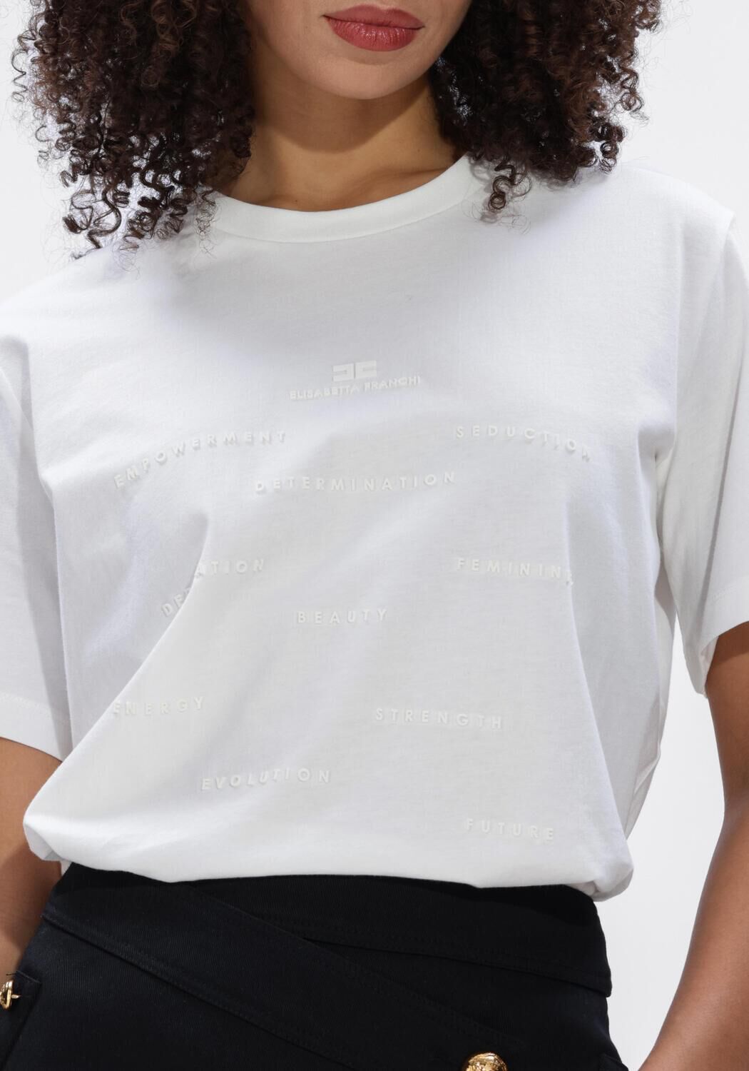 Witte ELISABETTA FRANCHI T-shirt MA74D61E2 - large