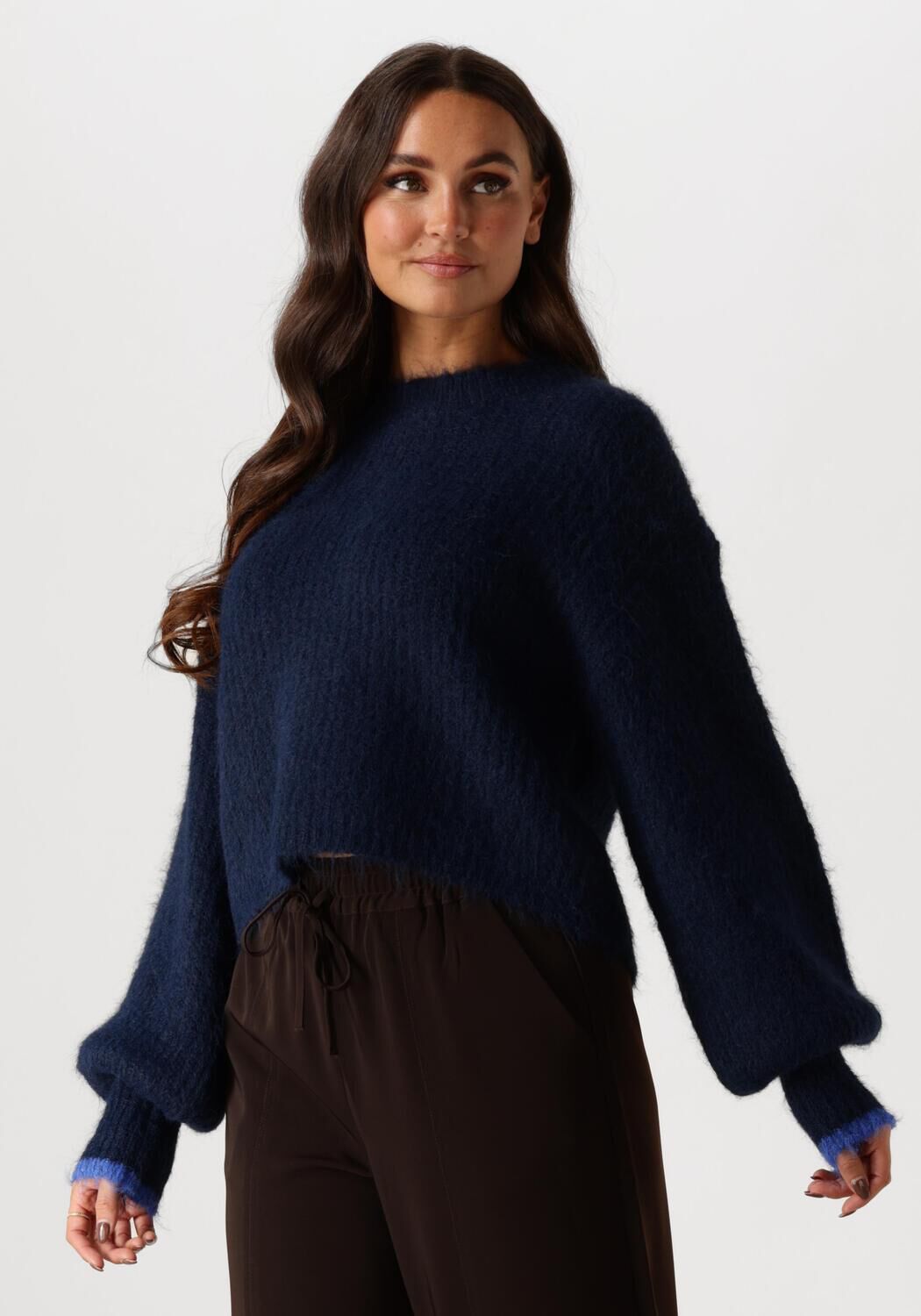 Co'Couture Trui
Dames Coralee Crop Knit, Maat: L, Kleur: Donkerblauw