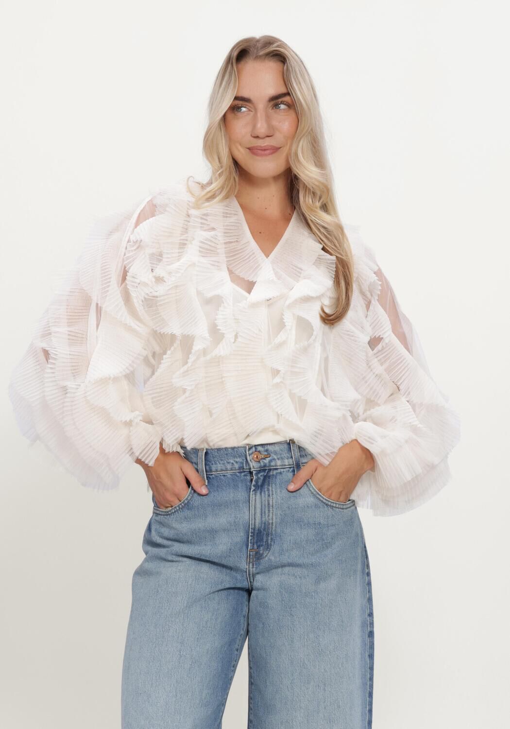 Dante6 Dante6 Blouse Dames Dante6-phora Tulle Ruffled Top