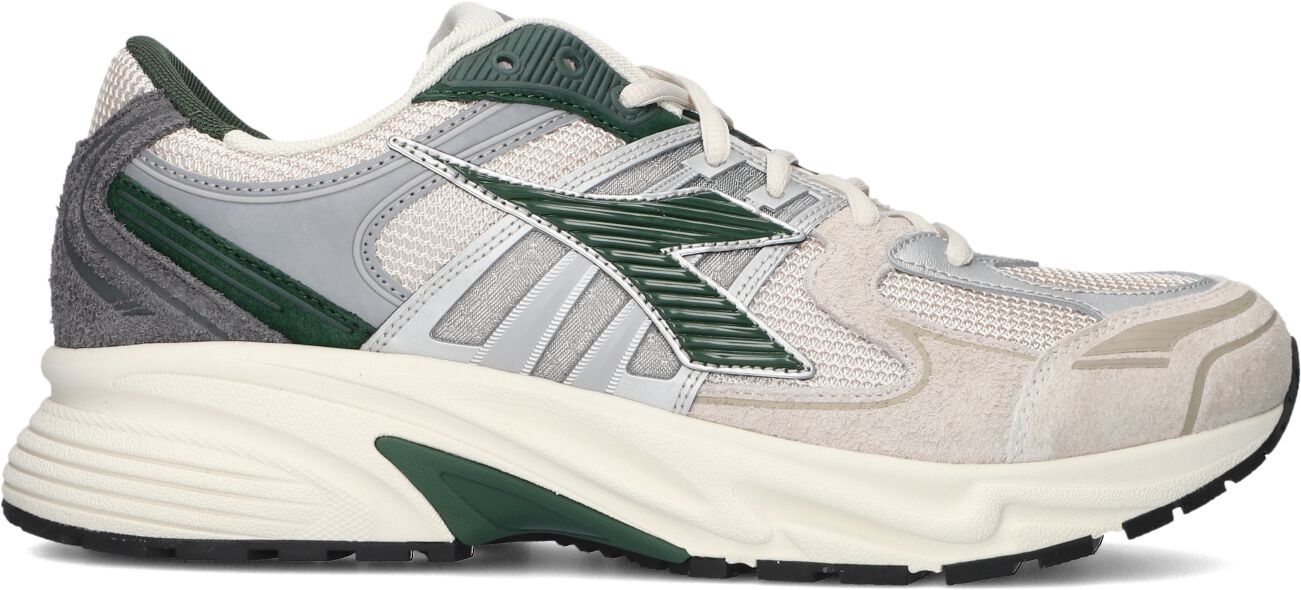 Diadora Lage Sneakers Heren Mesh Combi Runner, Maat: 45, Materiaal: Suède, Kleur: Groen
