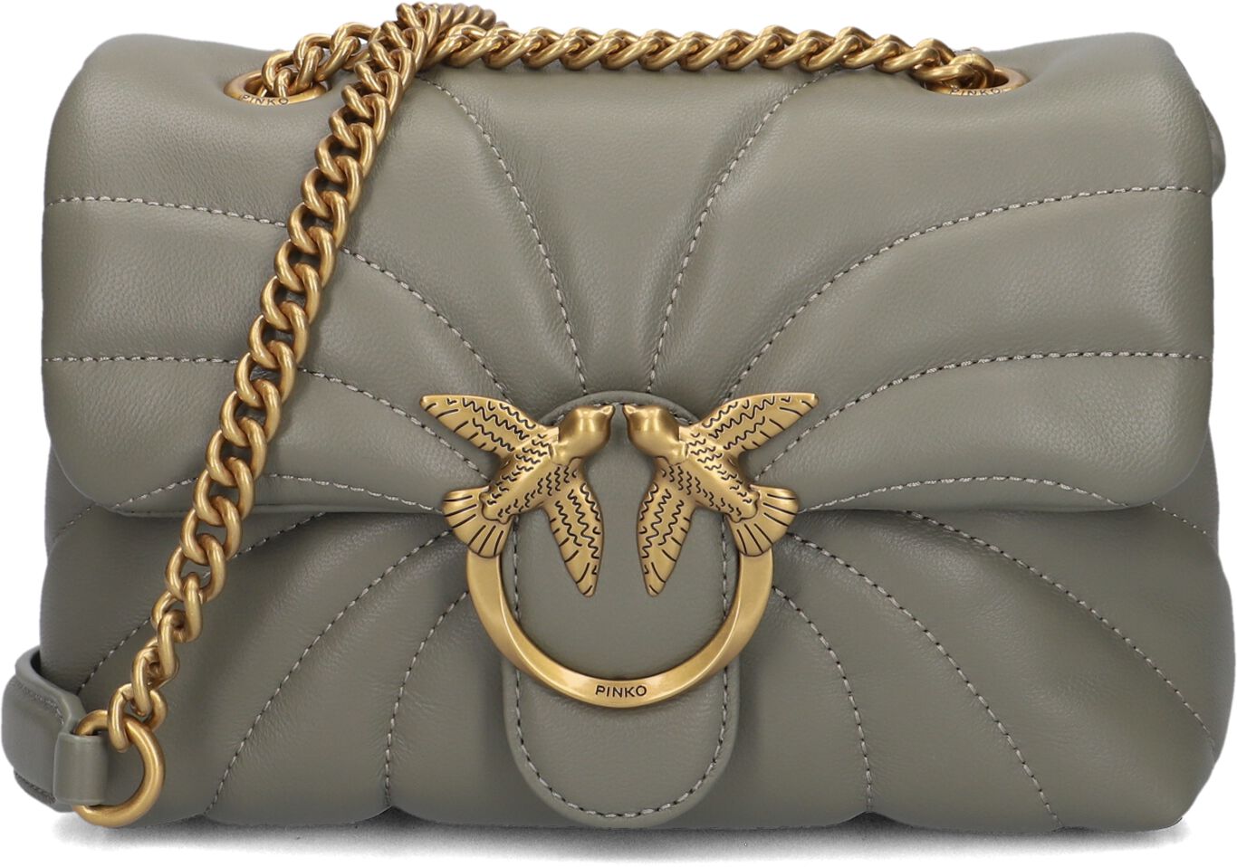 Pinko Schoudertas
Dames Love Puff Mini, Materiaal: Leer, Kleur: Grijs afbeelding 1